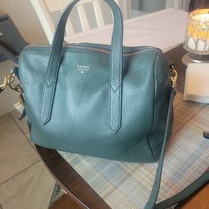 Forest Green Original Fossil Sydney Satchel